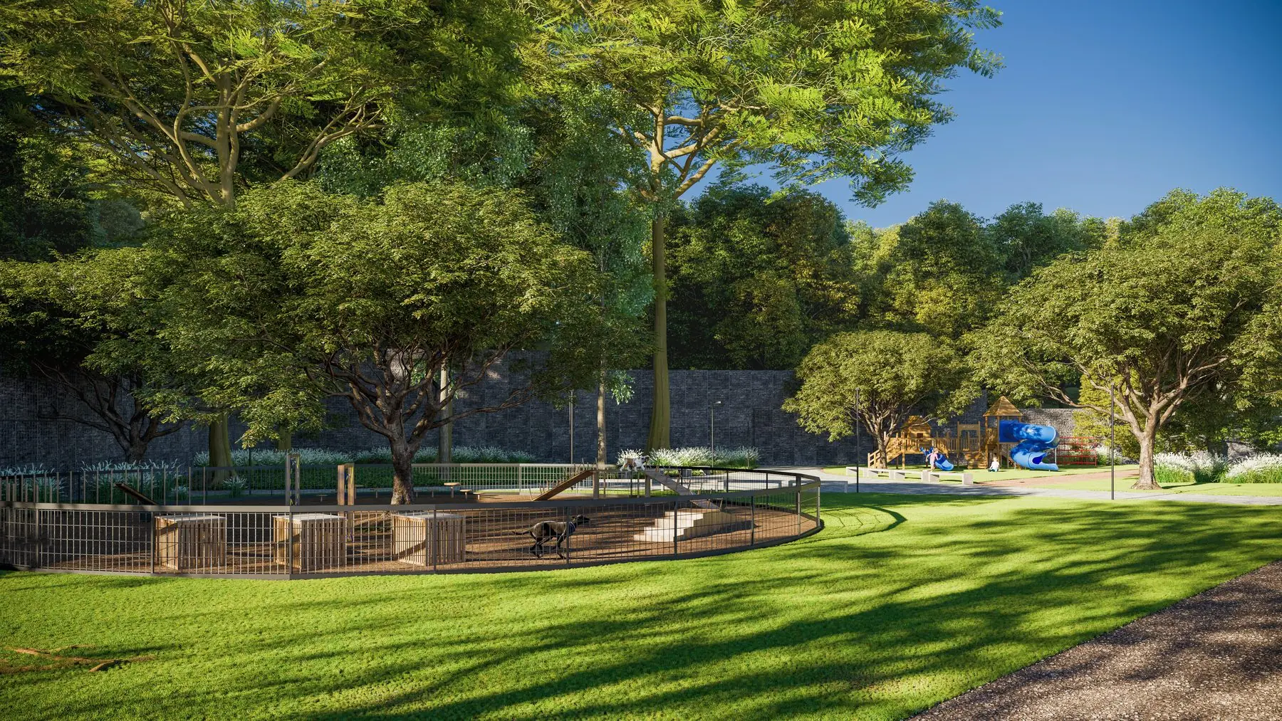 Render do espaço pet agility
